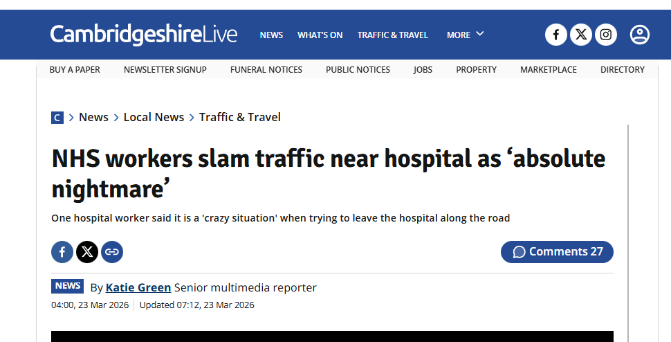 Press: Cambridgeshire Live March 2026