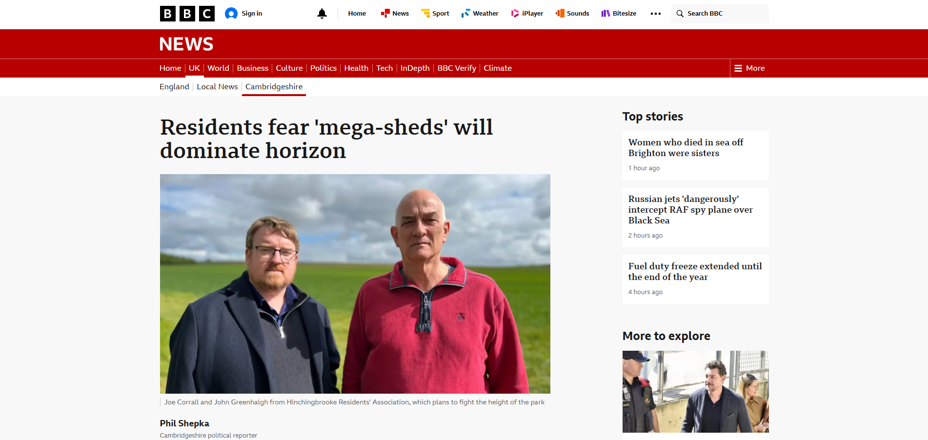 Press: BBC News Cambridgeshire May 2026